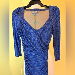 Plenty By Tracy Reese For Anthropologie Cobalt Long Sleeve Dress
